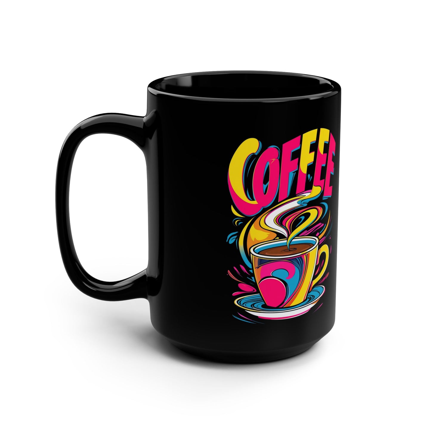Coffee Mug - Bright Colors 'Coffee' Design