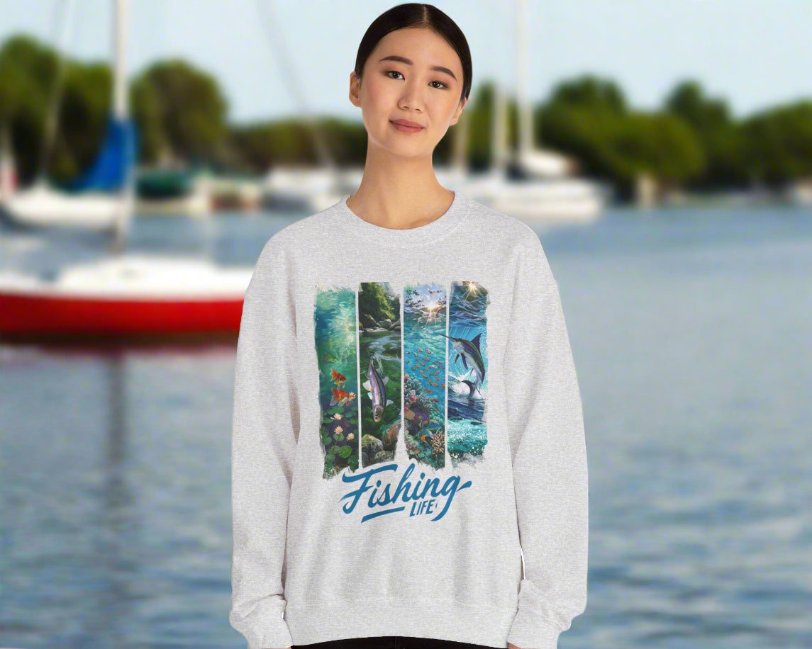 "Fishing Life" Sweatshirt - Unisex