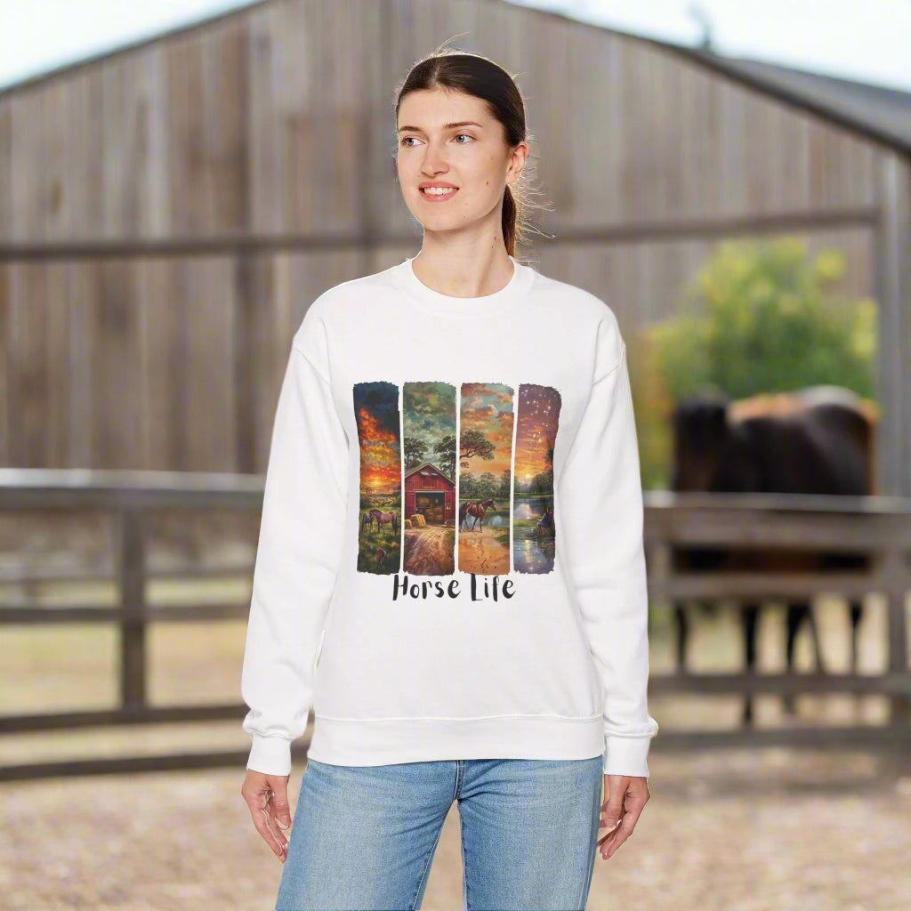 "Horse Life" Unisex Sweatshirt - Crewneck
