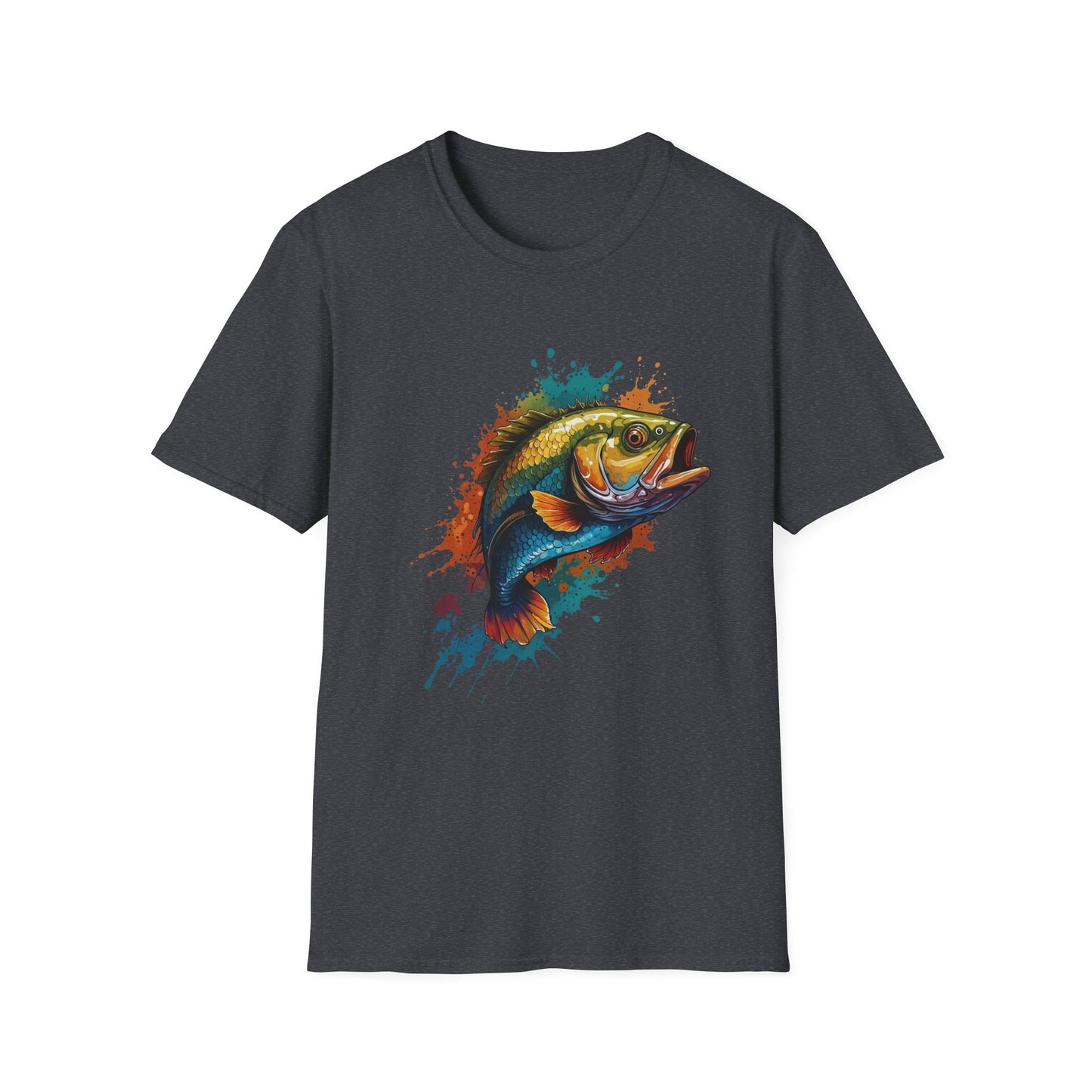 Colorful Bass Unisex T-Shirt with Gold Tone Detail
