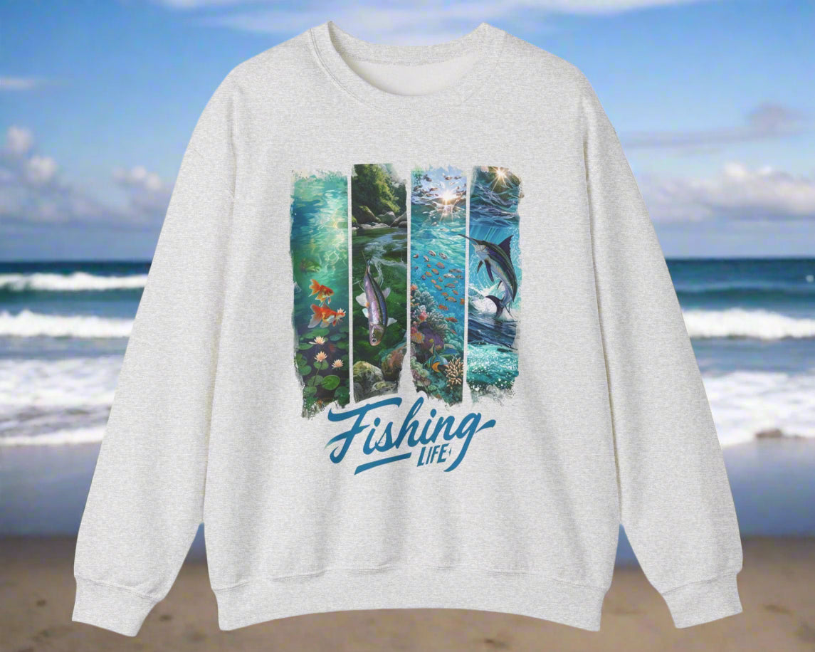 "Fishing Life" Sweatshirt - Unisex