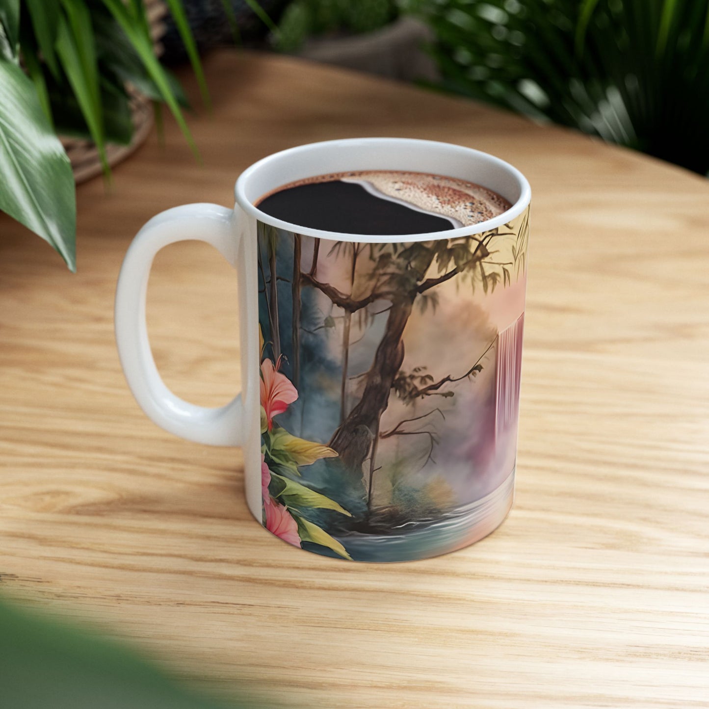 Hummingbird design with Waterfall