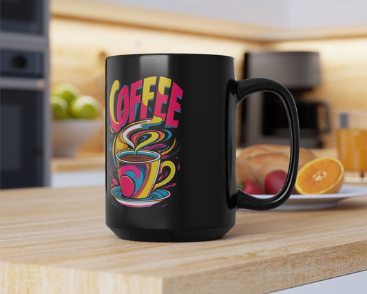 Coffee Mug - Bright Colors 'Coffee' Design