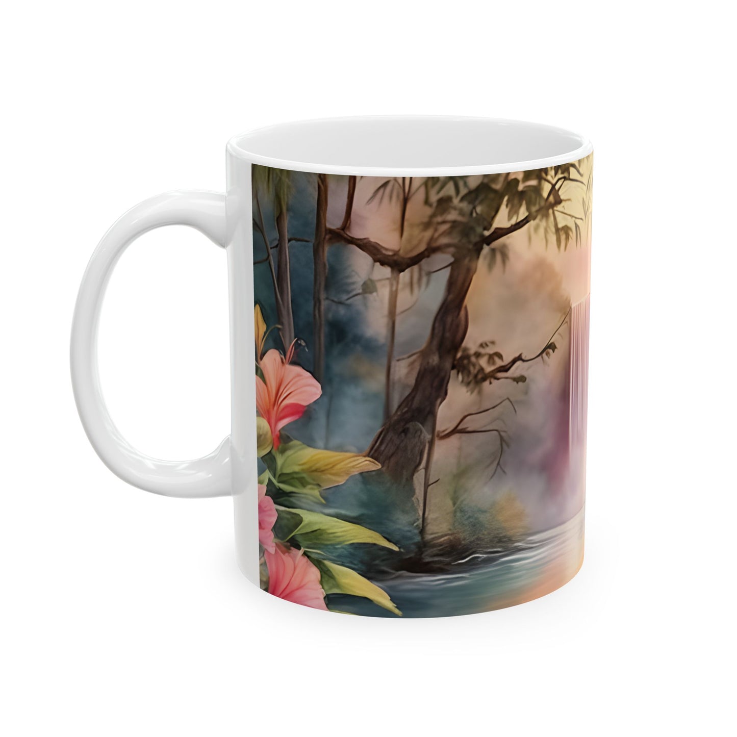 Hummingbird design with Waterfall