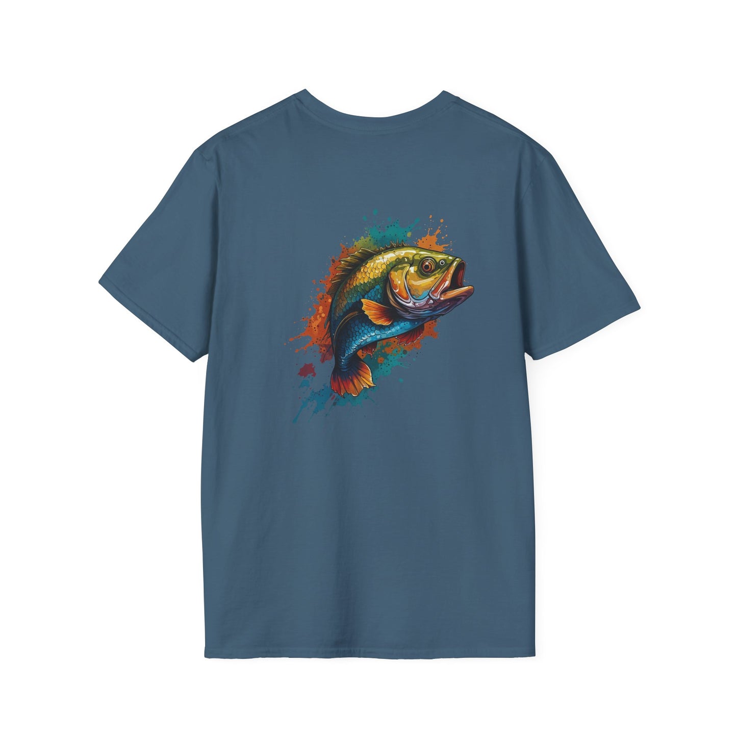 Colorful Bass Unisex T-Shirt with Gold Tone Detail