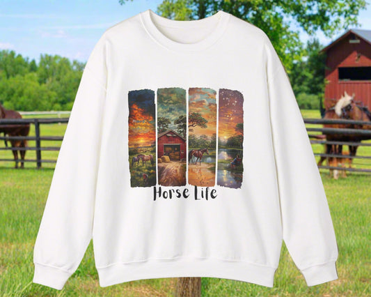 "Horse Life" Unisex Sweatshirt - Crewneck