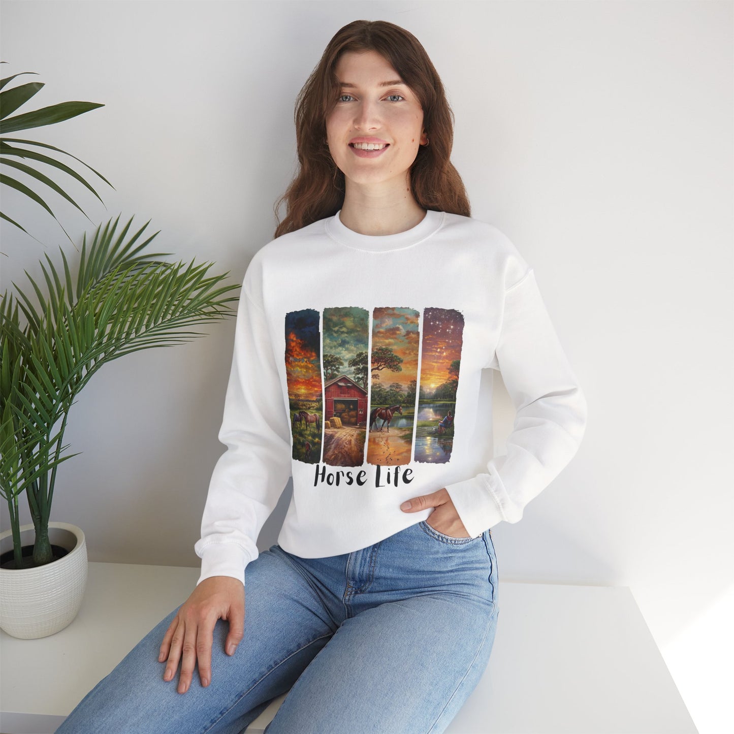 "Horse Life" Unisex Sweatshirt - Crewneck