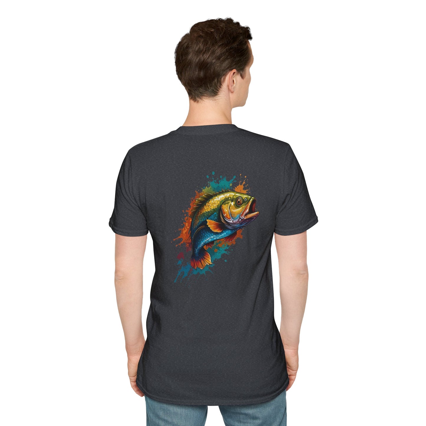 Colorful Bass Unisex T-Shirt with Gold Tone Detail