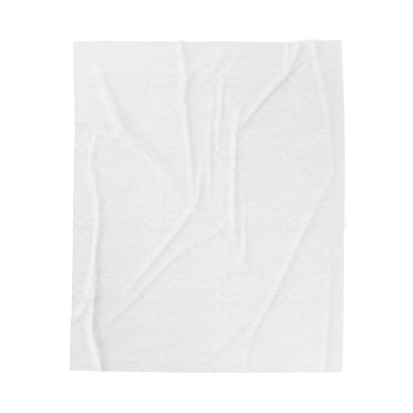 Plush Blanket - Purple Clematis Floral Pattern