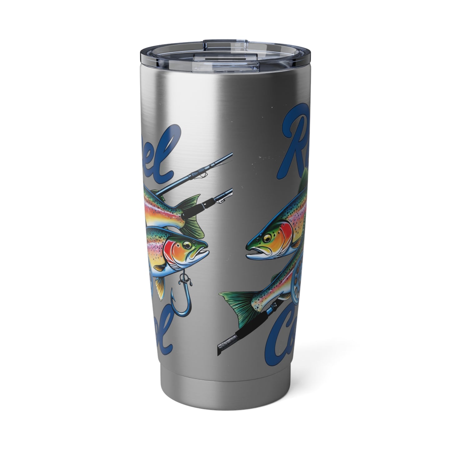 Funny Fishing Tumbler saying "REEL COOL" gift for Dad, husband or Grandfather,  Great gift for fishermen