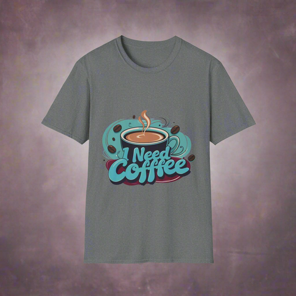 T-Shirt 'I Need Coffee' Gift for coffee lovers