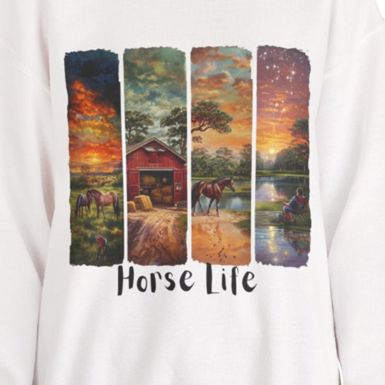 "Horse Life" Unisex Sweatshirt - Crewneck