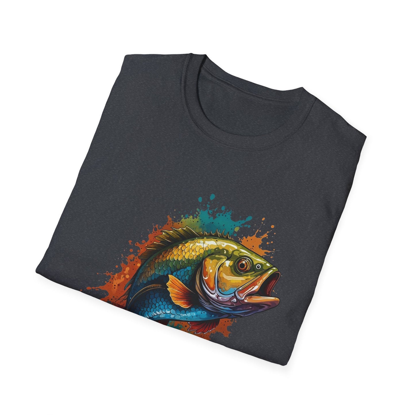 Colorful Bass Unisex T-Shirt with Gold Tone Detail