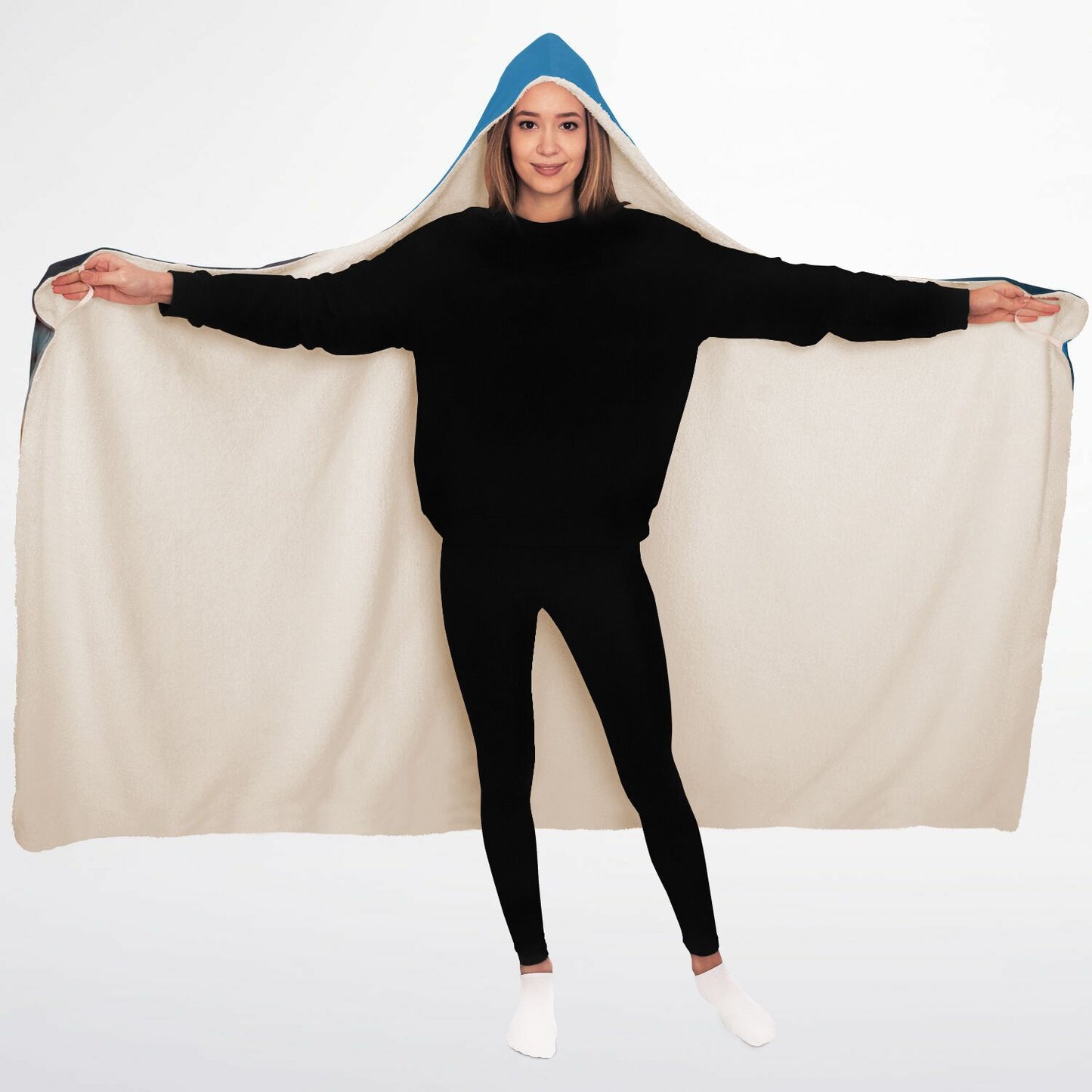 A Hooded Blanket With "They Will Run and not Grow Weary"