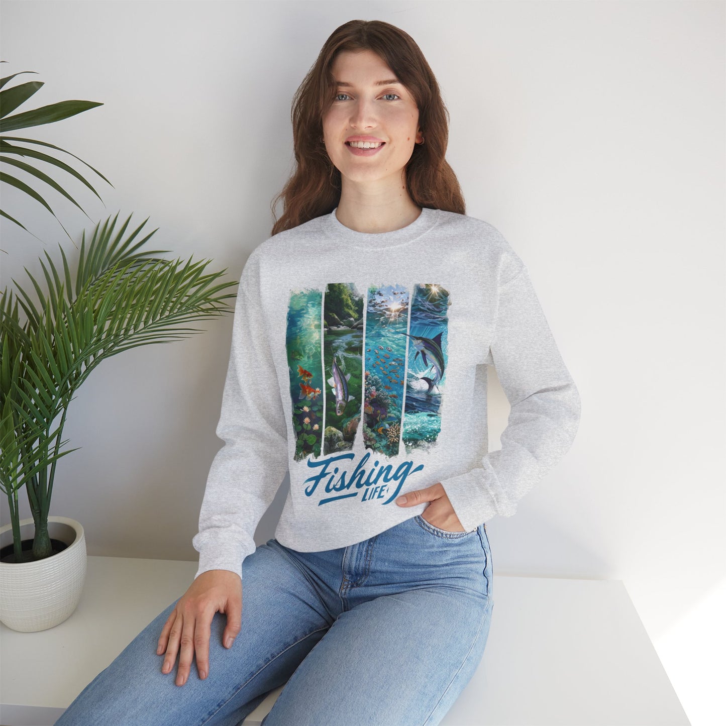 "Fishing Life" Sweatshirt - Unisex