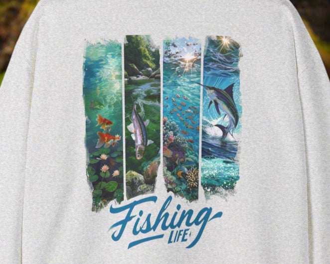 "Fishing Life" Sweatshirt - Unisex