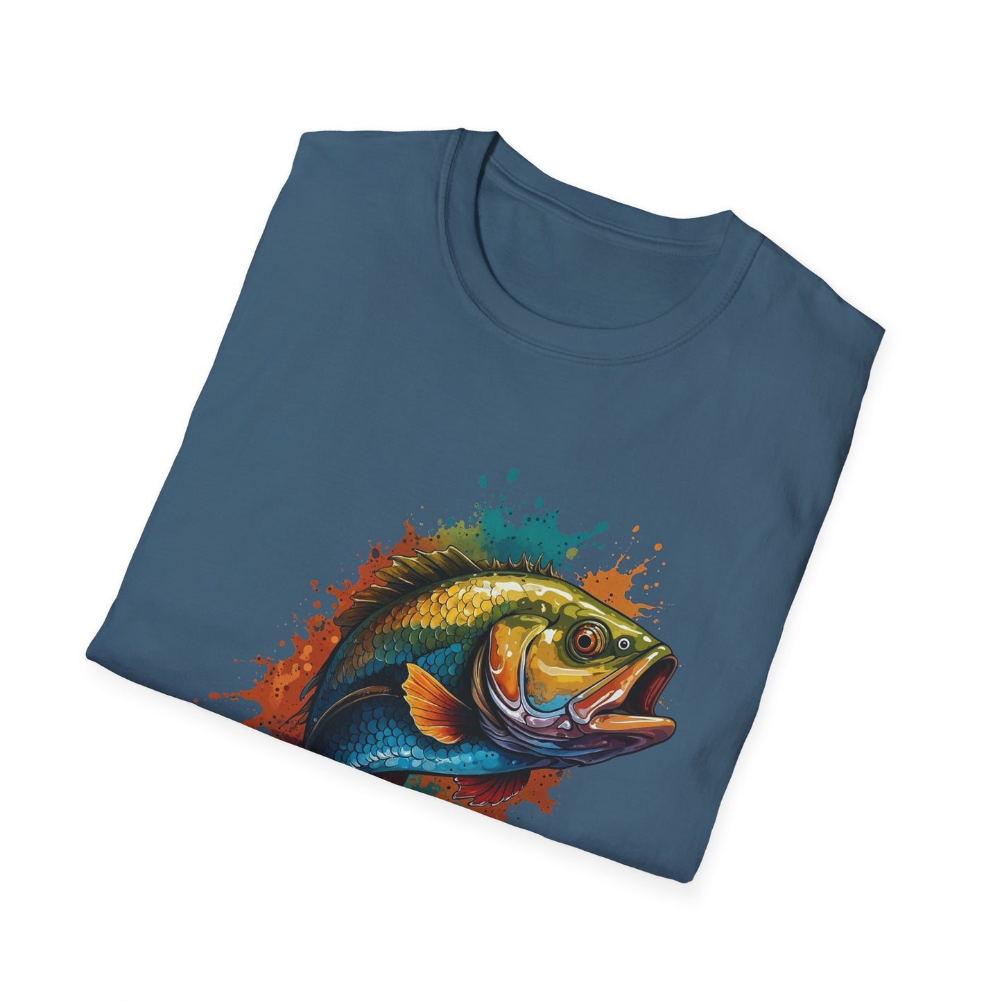 Colorful Bass Unisex T-Shirt with Gold Tone Detail