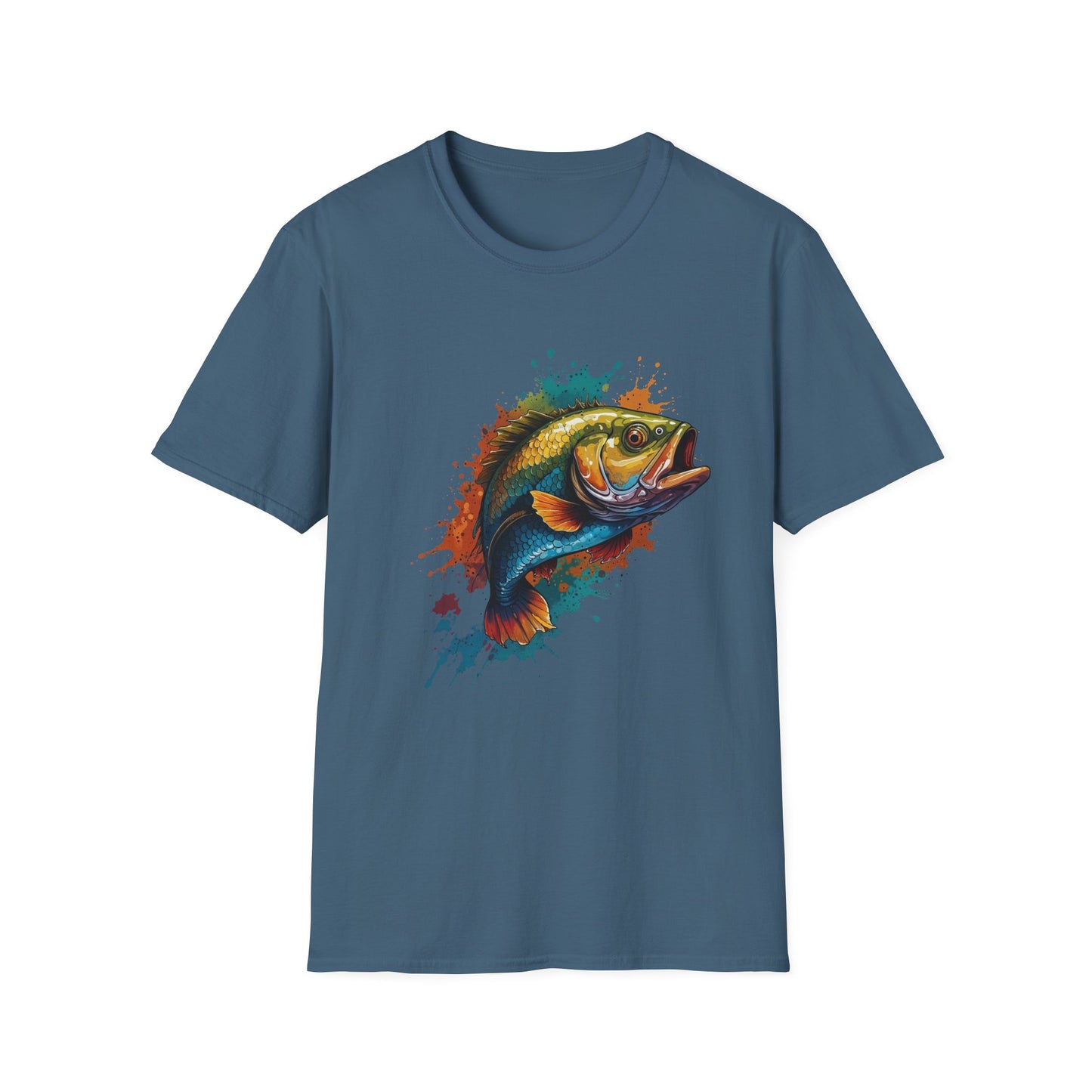 Colorful Bass Unisex T-Shirt with Gold Tone Detail