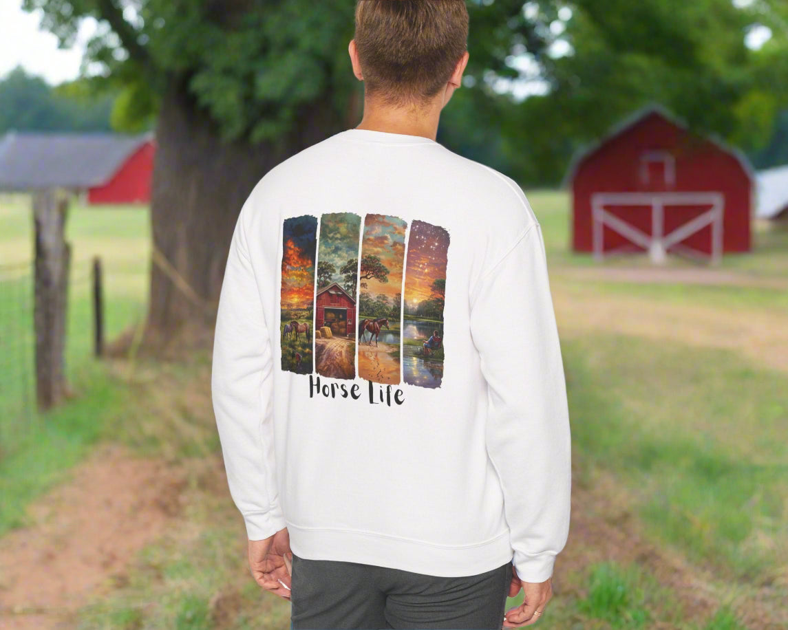"Horse Life" Unisex Sweatshirt - Crewneck