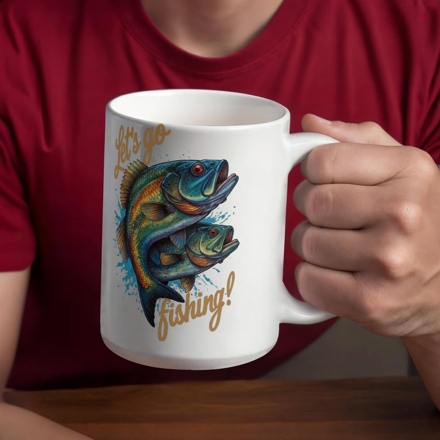 "Let's go fishing!" Mug